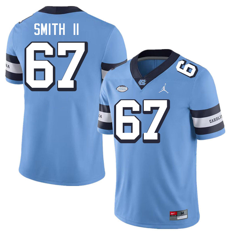 Men #67 Jason Smith II North Carolina Tar Heels College Football Jerseys Stitched-Throwback